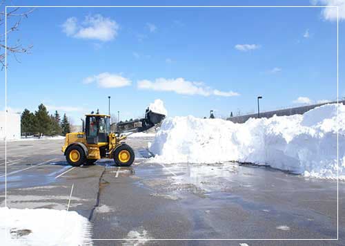 commercial snow removal in markham