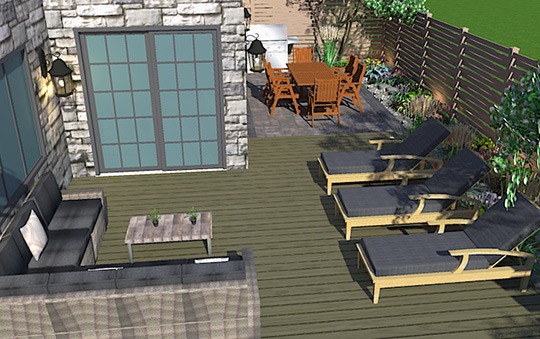 composite deck and patio design