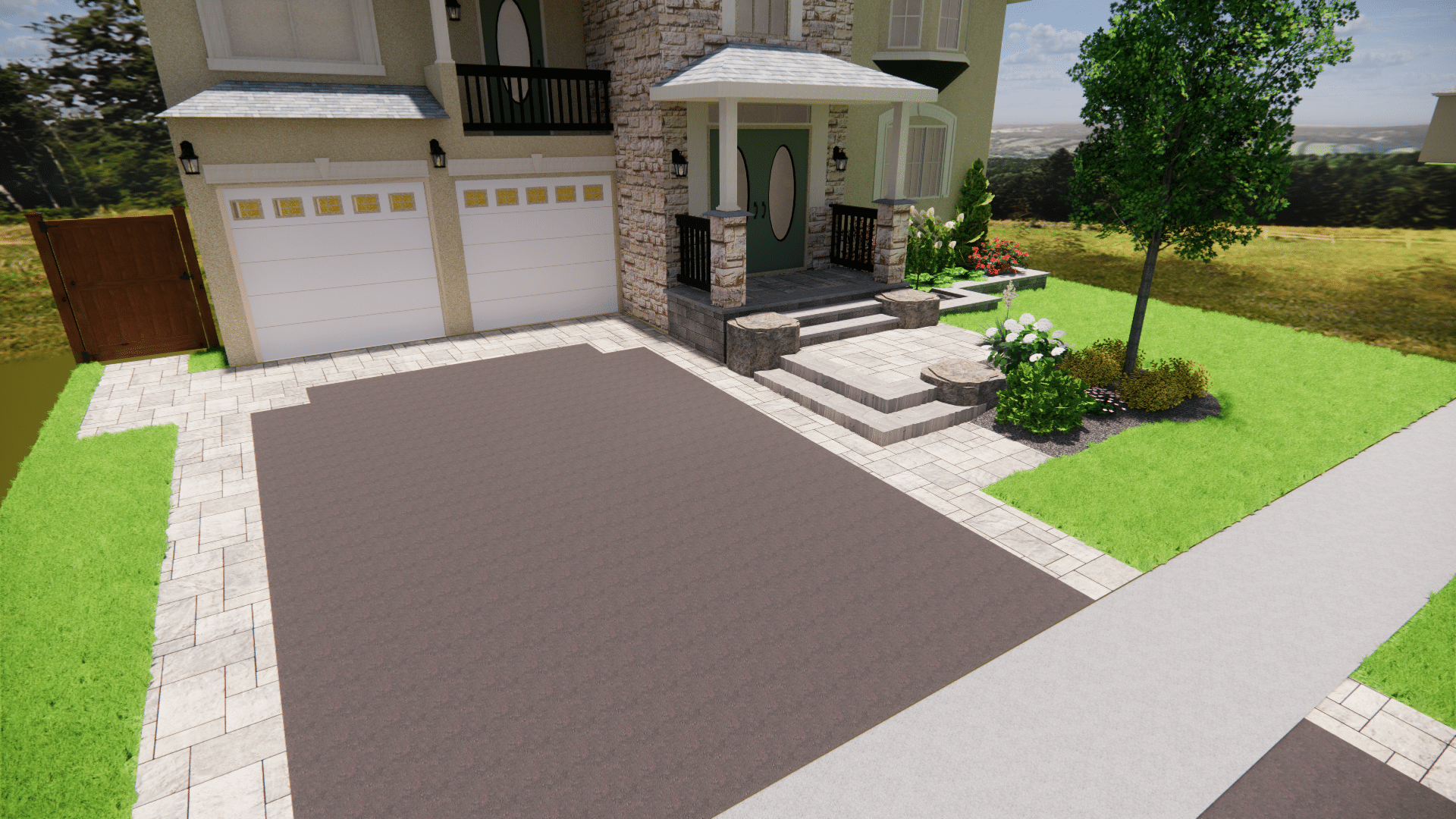 interlock driveway and patio design