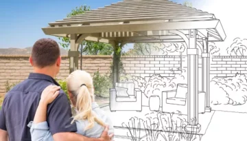 couple-facing-pergola-drawing-gradating-to-photo-picture-id1151040866.jpg